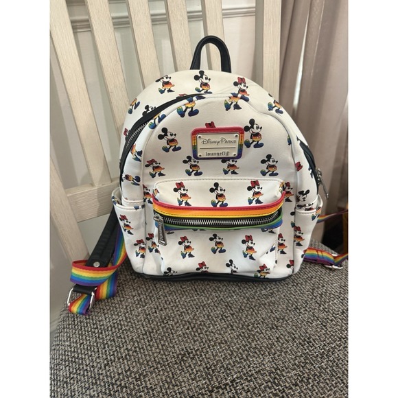 Loungefly Handbags - Disney Mickey Minnie Rainbow Pride Loungefly Backpack See Pics